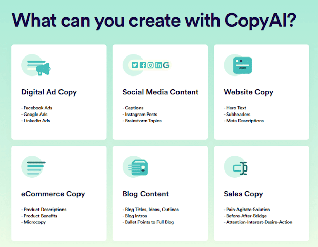 Copyai Copy ai, content generator